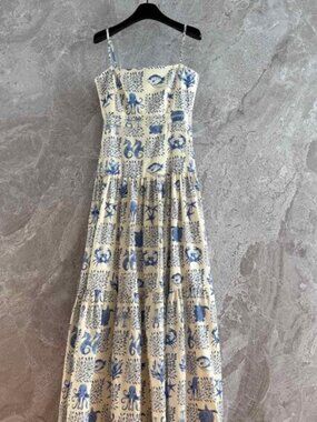 Agua by Agua Bendita | Dresses | Agua Lima Embroidered Butterfly Linen Maxi  Dress 50 New Without Tag | Poshmark